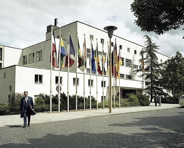 Das Bundeshaus in Bonn im Jahr 1961