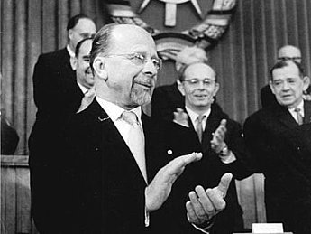 Walter Ulbricht bei der 14. Sitzung der Volkskammer der DDR am 12. September 1960