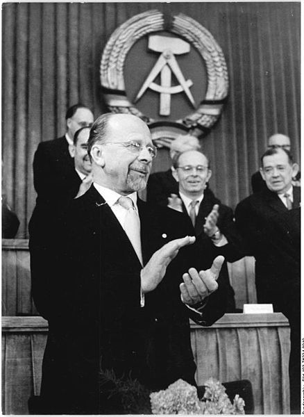 Walter Ulbricht bei der 14. Sitzung der Volkskammer der DDR am 12. September 1960