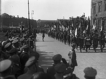 Aufmarsch des Stahlhelm im Berliner Lustgarten im Mai 1927