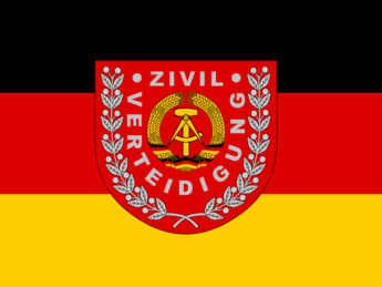 Flagge der DDR-Zivilverteidigung