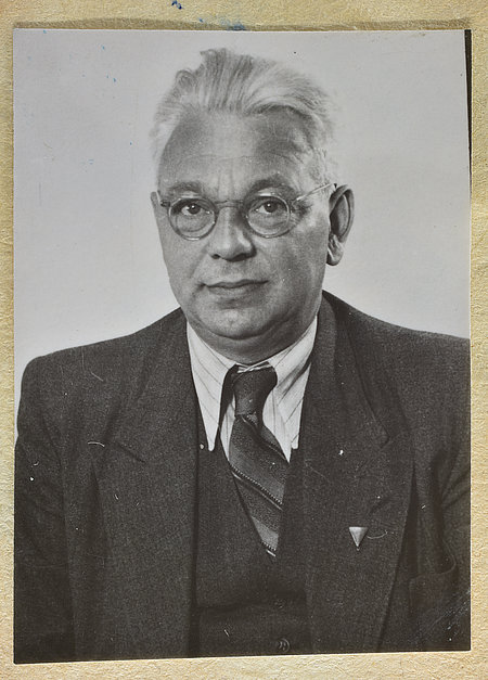 Bild von Kurt Fischer aus seiner Kaderakte Ende der 1940er Jahre.
