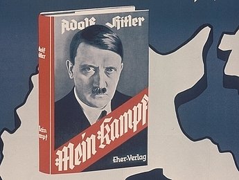 Werbung für das Buch "Mein Kampf" aus dem Jahr 1938 