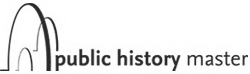 Logo des Public History Masters Studiengang des Fachbereichs Geschichts- und Kulturwissenschaften der Freien Universität Berlin